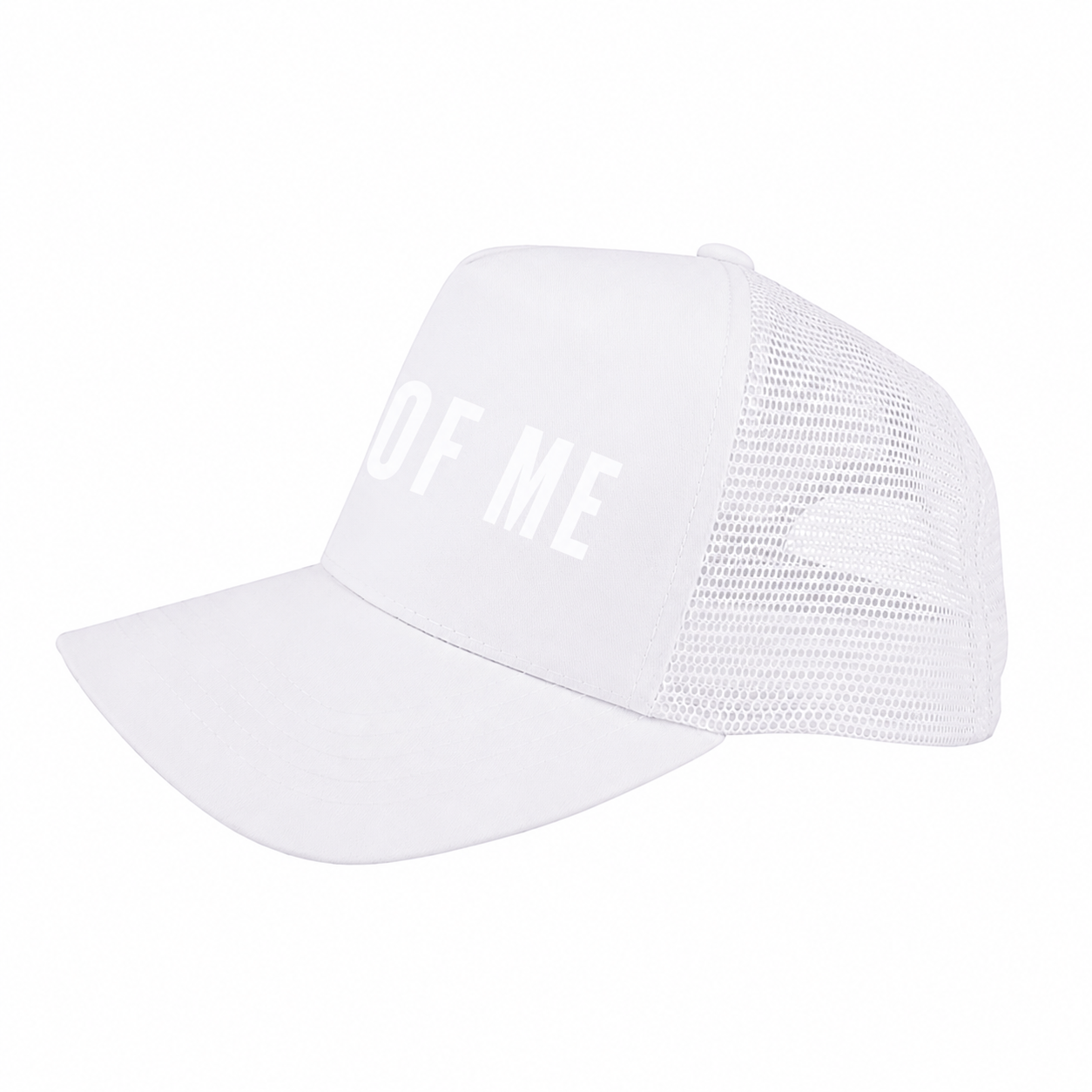 WHITE TRUCKER HAT